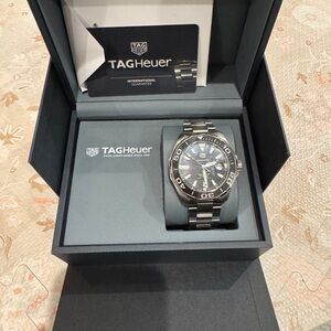 TAG Heuer Silver and Black Dive Watch